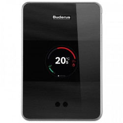    Termostat de camera inteligent cu conexiune la internet Buderus Logamatic TC 100 negru