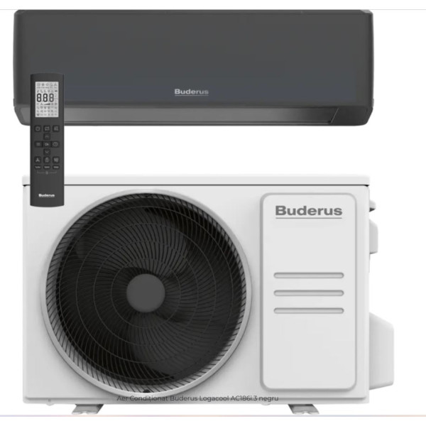 Aparat de aer conditionat Buderus Logacool AC186i.3 12000 BTU/h,A+++/A+++,Negru