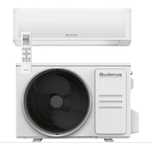 Aparat de aer conditionat Buderus Logacool AC186i.3 12000 BTU/h,A+++/A+++,Alb