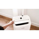 Aparat de aer conditionat portabil Bosch Cool 2000, 9000 BTU, Clasa A, functie dezumidificare, alb
