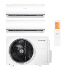 Aparat de aer conditionat multi-split Bosch Seria 2000, 9000 + 12000 BTU, unitate externa 21000 BTU, Clasa A++/A+