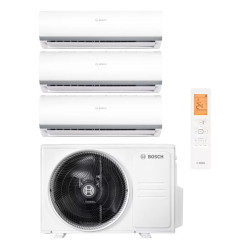 Aparat de aer conditionat multi-split Bosch Seria 2000, 2 x 9000 + 12000 BTU, unitate externa 27000 BTU, Clasa A++/A+