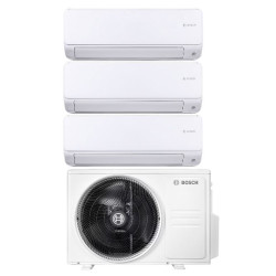 Aparat de aer conditionat multi-split Bosch Seria 6000i, 2 x 9000 + 12000 BTU, unitate externa 27000 BTU, Clasa A++/A+, Wi-Fi Ready