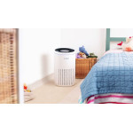 Purificator de aer Bosch Air 4000, CADR 300m3/h, Prefiltru, filtru HEPA H13, filtru carbon activ, senzor de praf, timer, alb