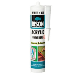 Silicon acrylic Bison, 300 ml, Alb