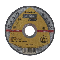 Disc debitare inox si metal, Klingspor A 346 Extra, 115 x 22.23 x 1.6 mm