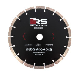 Disc diamantat, cu segmente, pentru debitare beton, Red Square DDS230, 230 x 22.2 x 2.7 mm