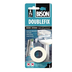 Banda dublu adeziva pentru interior Bison, 1.5 m x 19 mm