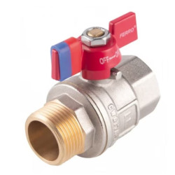 Robinet trecere sfera cu fluture Ferro PN30,3/4", F-Power