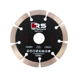 Disc diamantat, cu segmente, pentru debitare beton, Red Square DDS115, 115 x 22.2 x 1.9 mm