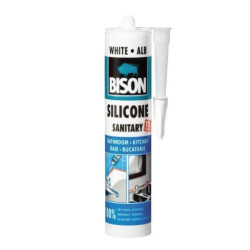 Silicon sanitar Bison, 280ml, Alb