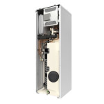 Unitate interioara de pardoseala cu boiler incorporat monoenergetica Bosch Compress 5800i AW 12M, boiler încorporat de 180 l, cu încălzire electrică suplimentară 3 / 6 / 9 kW