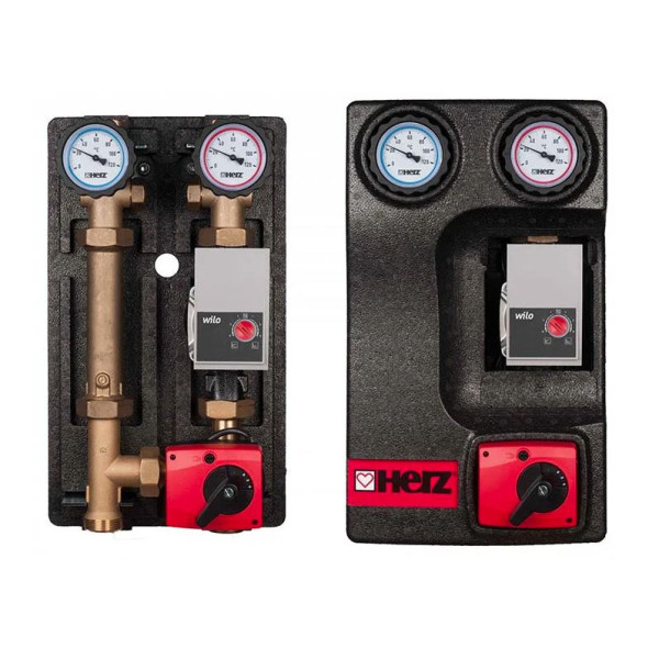 GRUP DE POMPARE HERZ PUMPFIX MIX 11/2 FE – 11/4 FI DN32 CU POMPA WILO 16 KVS [M3/H]